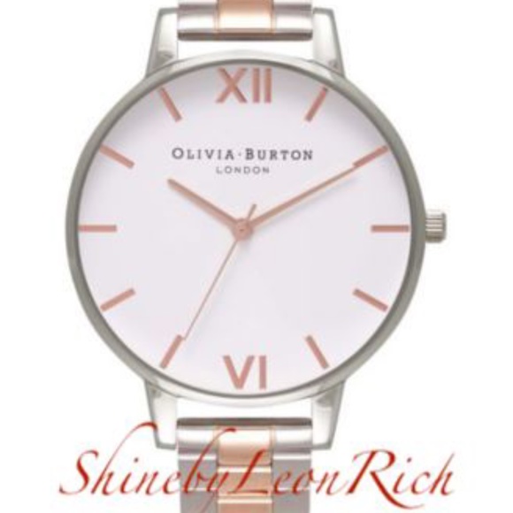 Olivia Burton Women's Two-Tone Stainless Steel Bracelet Watch 34mm - Picture 1 of 8